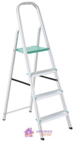Ficha técnica e caractérísticas do produto Escada Alumínio Tramontina Classic In Casa com 4 Degraus