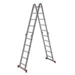 Ficha técnica e caractérísticas do produto Escada Articulada 13 em 1 de Aluminio 5x4 Degraus - Botafogo