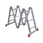 Ficha técnica e caractérísticas do produto Escada Articulada 13 em 1 de Aluminio 3x4 Degraus Botafogo