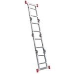 Ficha técnica e caractérísticas do produto Escada Articulada 13 em 1 de Aluminio 2x4 Degraus - Botafogo