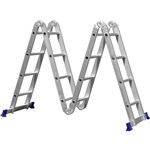 Ficha técnica e caractérísticas do produto Escada Articulada 16 Degraus 4 X 4 Multifuncional