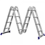 Ficha técnica e caractérísticas do produto Escada Articulada 16 Degraus 4x4 Multifuncional Mor