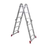 Ficha técnica e caractérísticas do produto Escada Articulada 4x3 12 Degraus Alumínio 3,39m Botafogo