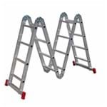 Ficha técnica e caractérísticas do produto Escada Articulada 4x4 com 16 Degraus de Alumínio BOTAFOGO ESC0293 ESC0293
