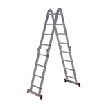 Ficha técnica e caractérísticas do produto Escada Articulada 4x4 em Alumínio 16 Degraus - Botafogo