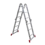 Ficha técnica e caractérísticas do produto Escada Articulada Alumínio 4x4 16 Degraus Botafogo ESC0293