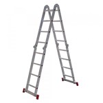 Ficha técnica e caractérísticas do produto Escada Articulada Botafogo 4x4 ESC0293 com Degraus em Alumínio
