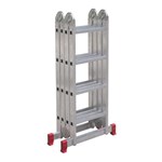 Ficha técnica e caractérísticas do produto Escada Articulada Botafogo LarLazer 4 X 4 em Alumínio 16 Degraus