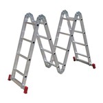 Ficha técnica e caractérísticas do produto Escada Articulada de Alumínio com 12 Degraus 13 Posições ESC0292 Botafogo