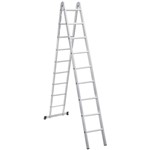 Ficha técnica e caractérísticas do produto Escada Articulada em Alumínio 18 Degraus - Vonder