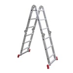 Ficha técnica e caractérísticas do produto Escada Articulada 3X4 em Alumínio 12 Degraus Botafogo