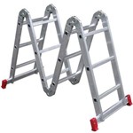 Ficha técnica e caractérísticas do produto Escada de Alumínio Articulada 4x3 - BOTAFOGO