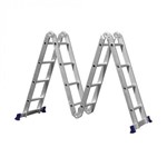 Ficha técnica e caractérísticas do produto Escada de Alumínio Articulada 4x4 16 Degraus MOR