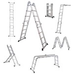 Ficha técnica e caractérísticas do produto Escada de Alumínio Articulada 4x4 16 Degraus STARFER