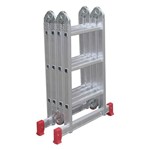 Ficha técnica e caractérísticas do produto Escada de Alumínio Botafogo Articulada, 4x2 degraus - ESC0291