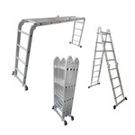 Ficha técnica e caractérísticas do produto Escada de Alumínio Multiuso Articulada 4x4 - Tem4x4 - Tander