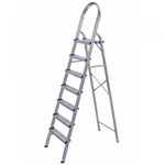 Ficha técnica e caractérísticas do produto Escada Domestica de Aluminio 7 Degraus Real Escada - Real Escadas