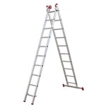 Ficha técnica e caractérísticas do produto Escada 3 em 1 Extensiva Botafogo Lar&lazer Aluminio 2x10degraus