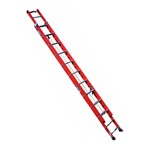 Escada Fibra Extensível 27 Degraus 4,80 X 8,40 M Degrau Tubular - Fe 827