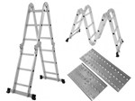 Ficha técnica e caractérísticas do produto Escada Multifuncional 4x3 com Plataforma - 12 Degraus MOR