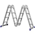 Ficha técnica e caractérísticas do produto Escada Multifuncional 4x4 16 Degraus - 5132 - MOR