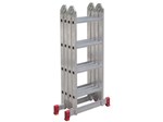 Escada Multifuncional 4x4 Botafogo 16 Degraus - Extensível em Aço e Aluminio