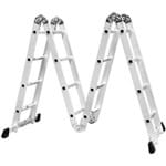 Ficha técnica e caractérísticas do produto Escada Multifuncional 4x4 Com 16 Degraus Em Alumínio