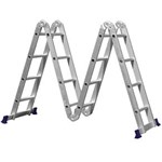 Ficha técnica e caractérísticas do produto Escada Multifuncional 4x4 com Plataforma MOR