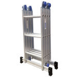 Ficha técnica e caractérísticas do produto Escada Multifuncional em Alumínio 3x4 com 12 Degraus-real Escadas-art003