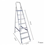 Ficha técnica e caractérísticas do produto Escada Multiuso 7 Degraus em Alumínio 163700 Belfix