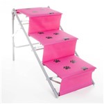 Ficha técnica e caractérísticas do produto Escada para Cães One Rosa - Tubline