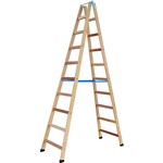 Ficha técnica e caractérísticas do produto Escada Pintor Madeira 2,90m 10 Degraus - W. Bertolo