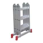 Ficha técnica e caractérísticas do produto Escadas Articuladas em Alumínio 4×3 Degraus