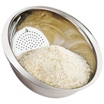 Ficha técnica e caractérísticas do produto Escorredor de arroz inox 20 cm hercules