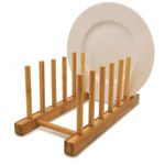 Ficha técnica e caractérísticas do produto Escorredor De Pratos Em Bambu