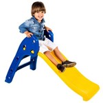 Ficha técnica e caractérísticas do produto Escorregador Infantil Criança - Escada Azul e Rampa Amarela