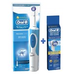 Ficha técnica e caractérísticas do produto Escova Elétrica Oral-b Vitality D12 220V + Refil Oral-B Precision Clean com 4 Unidades - Oral B