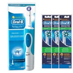 Ficha técnica e caractérísticas do produto Escova Elétrica Oral-B Vitality Precision Clean - 220v + 3 Refil Cross Action - Oral B