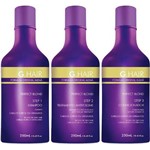 Ficha técnica e caractérísticas do produto Escova Progressiva G-Hair Alemã Perfect Blond 3x250ml