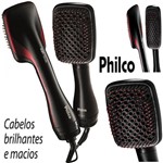 Ficha técnica e caractérísticas do produto Escova Secadora Philco Soft Brush 2 em 1 127v 1000w