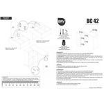 Ficha técnica e caractérísticas do produto Escrivaninha BRV Móveis BC42 - BC42 - Carvalho