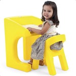 Ficha técnica e caractérísticas do produto Escrivaninha com Cadeira Infantil Amarelo 9398 Xalingo