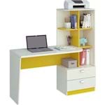 Ficha técnica e caractérísticas do produto Escrivaninha Elisa - Branco com Amarelo