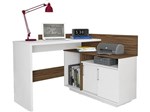 Ficha técnica e caractérísticas do produto Escrivaninha Mega Office - Branco/Amendoa - Olivar