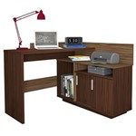 Ficha técnica e caractérísticas do produto Escrivaninha Olivar Móveis Mega Office com 2 Portas - Castanho/Amêndoa - Castanho/Amêndoa