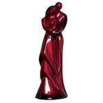 Ficha técnica e caractérísticas do produto Escultura de Cerâmica Casal Carinhoso II - Vermelho