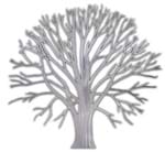 Ficha técnica e caractérísticas do produto Escultura de Parede em Aço Inox Tree Ligth