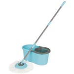Ficha técnica e caractérísticas do produto Esfregão Mop Limpeza Prática Turquesa Mor 008298