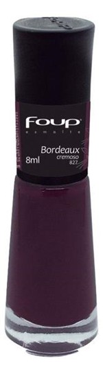 Ficha técnica e caractérísticas do produto Esmalte Cremoso Foup 8ml Bordeaux - 827