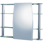 Ficha técnica e caractérísticas do produto Espelheira Cristal Slip 1300 80x64cm Sem Luminária Cris-Metal